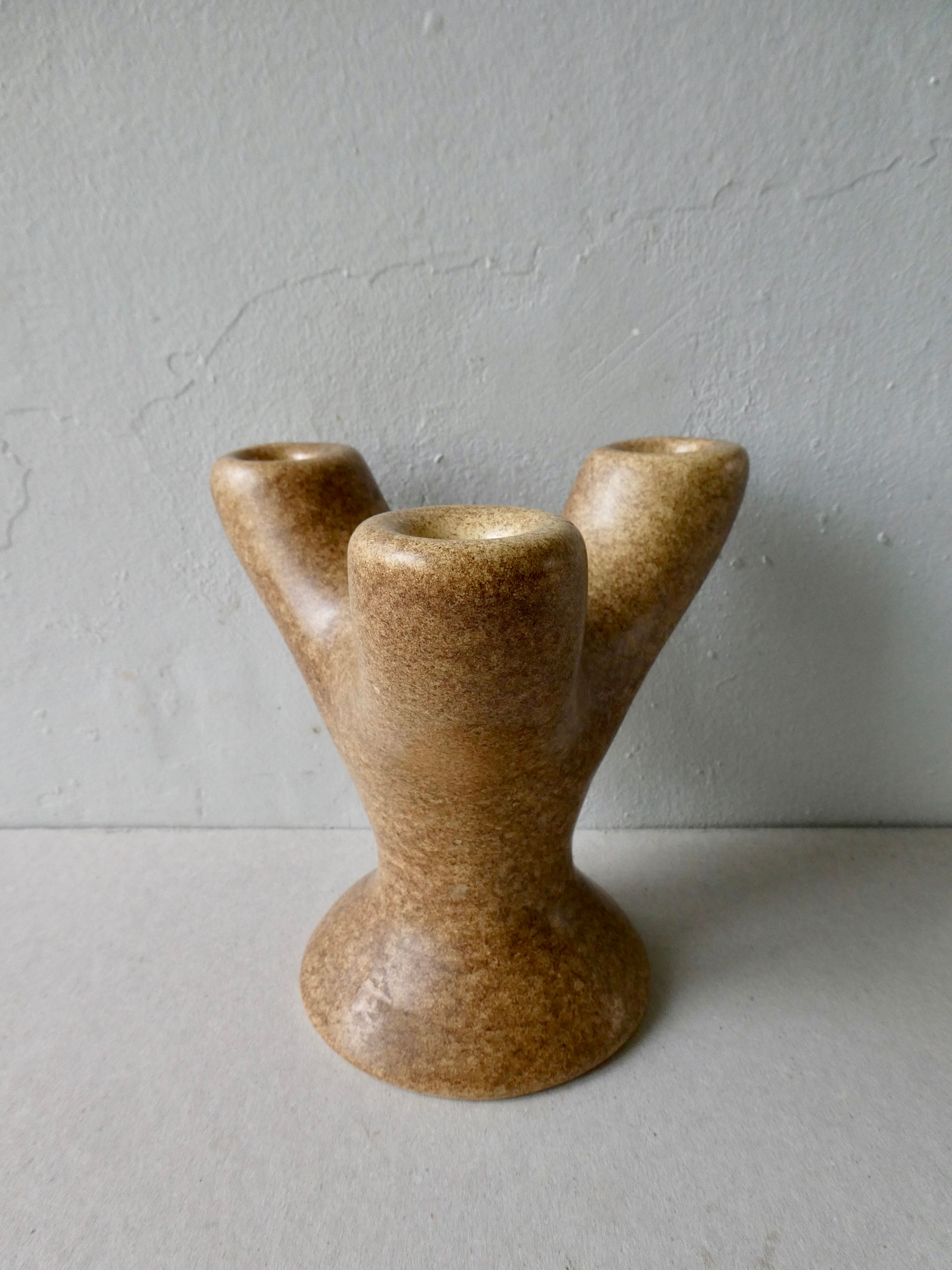 Ceramic chandelier organic form, Max Idlas, 60s