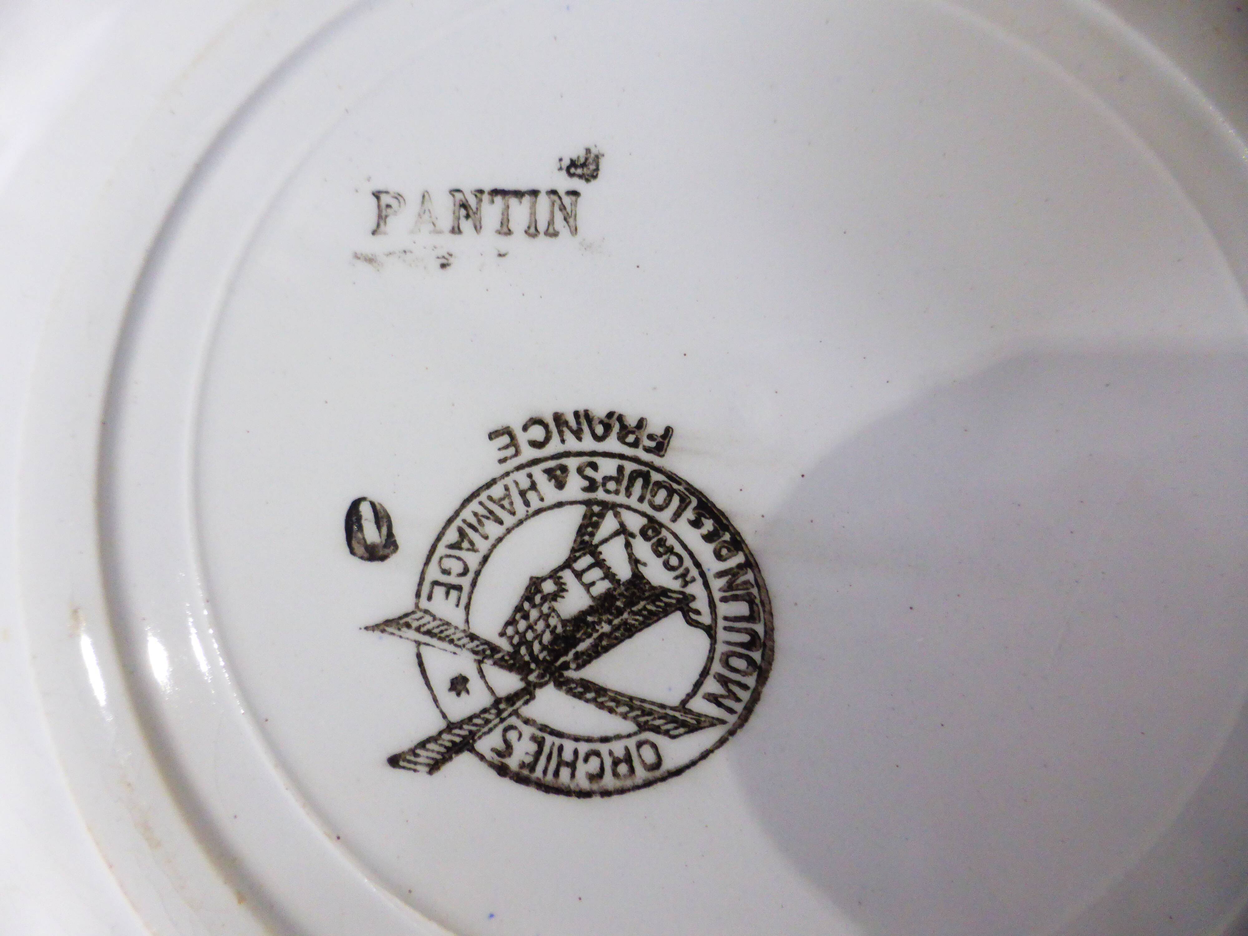 4 deep plates from Moulin des Loups et Hamage, Pantin model 211233