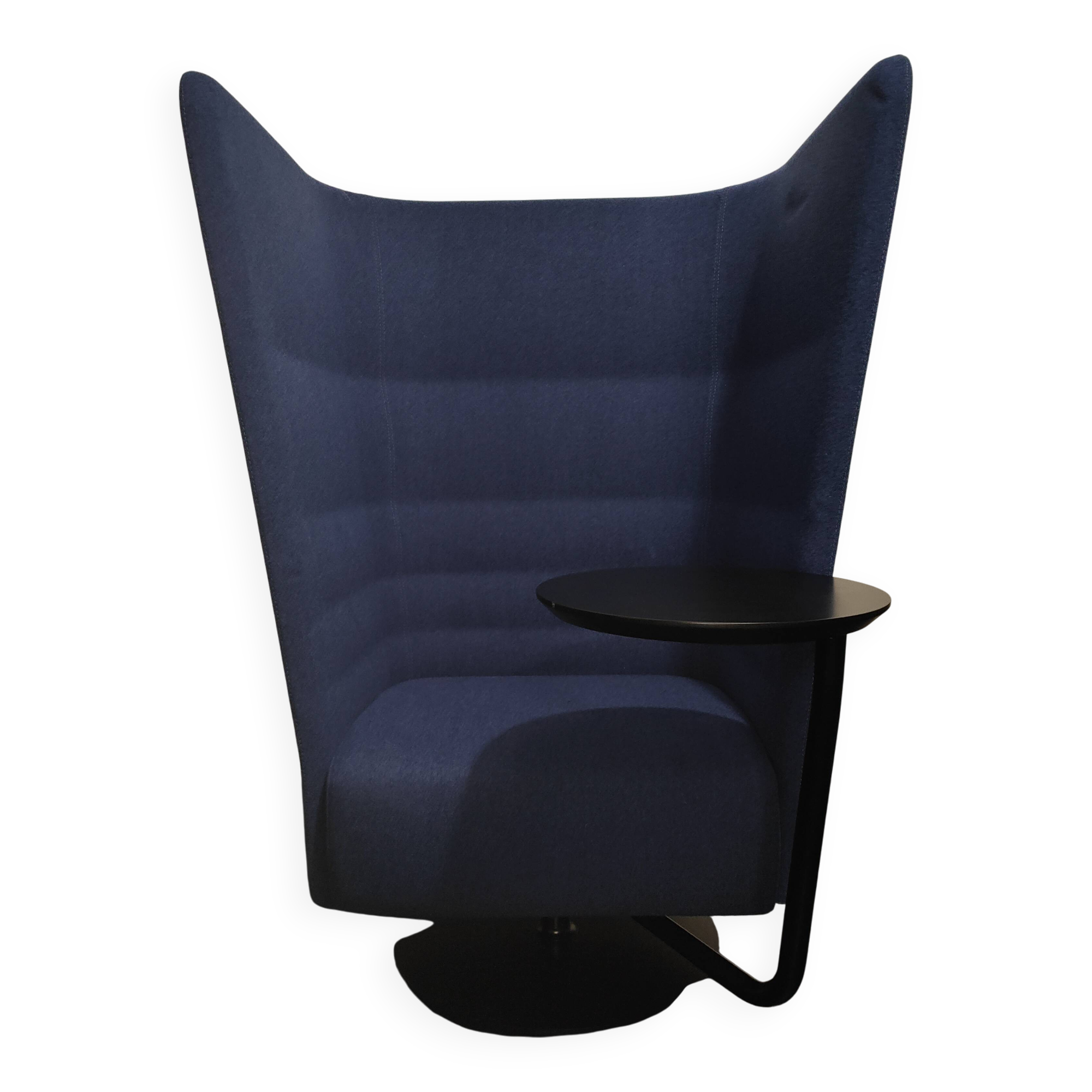 Sitland Cell128 acoustic armchair in blue fabric