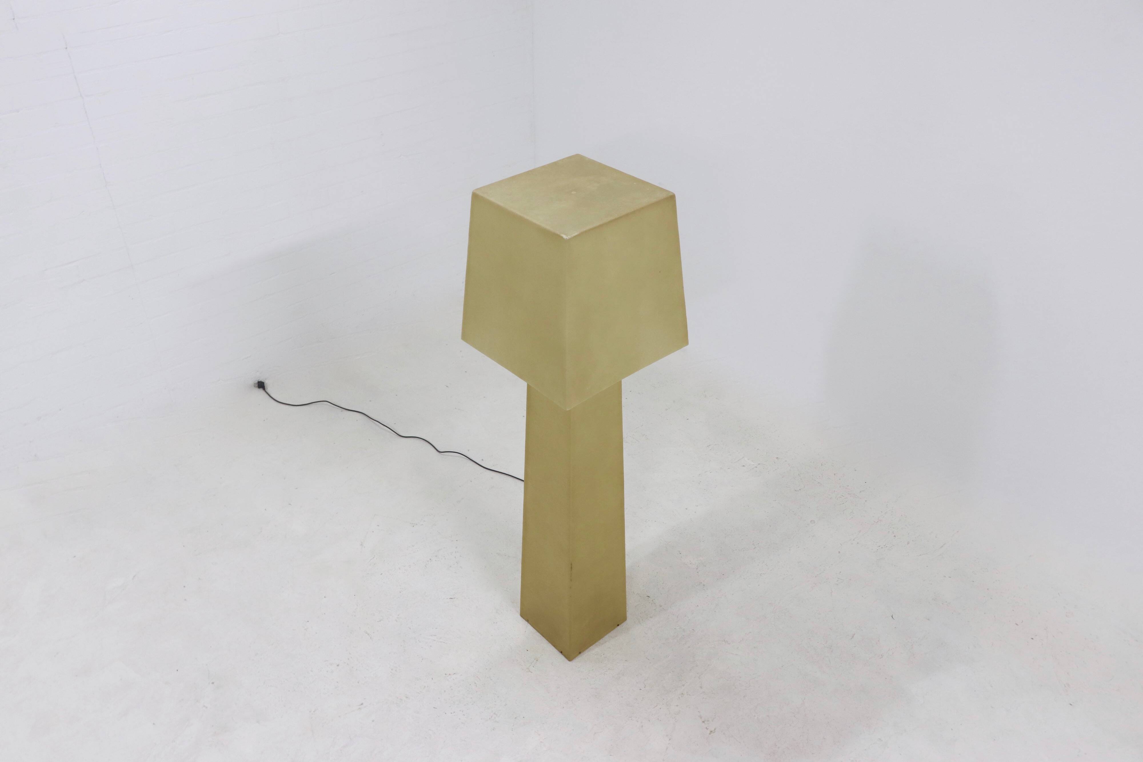 Large Decorative Fiberglass Floor Lamp 1980s