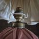 Rare 1970s Desk lamp with pleated shade