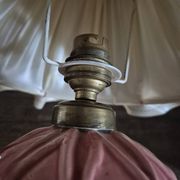 Rare 1970s Desk lamp with pleated shade