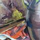 Mid 20th Century "Flower Jar" Swedish Modernist Still Life Oil Painting, Framed
