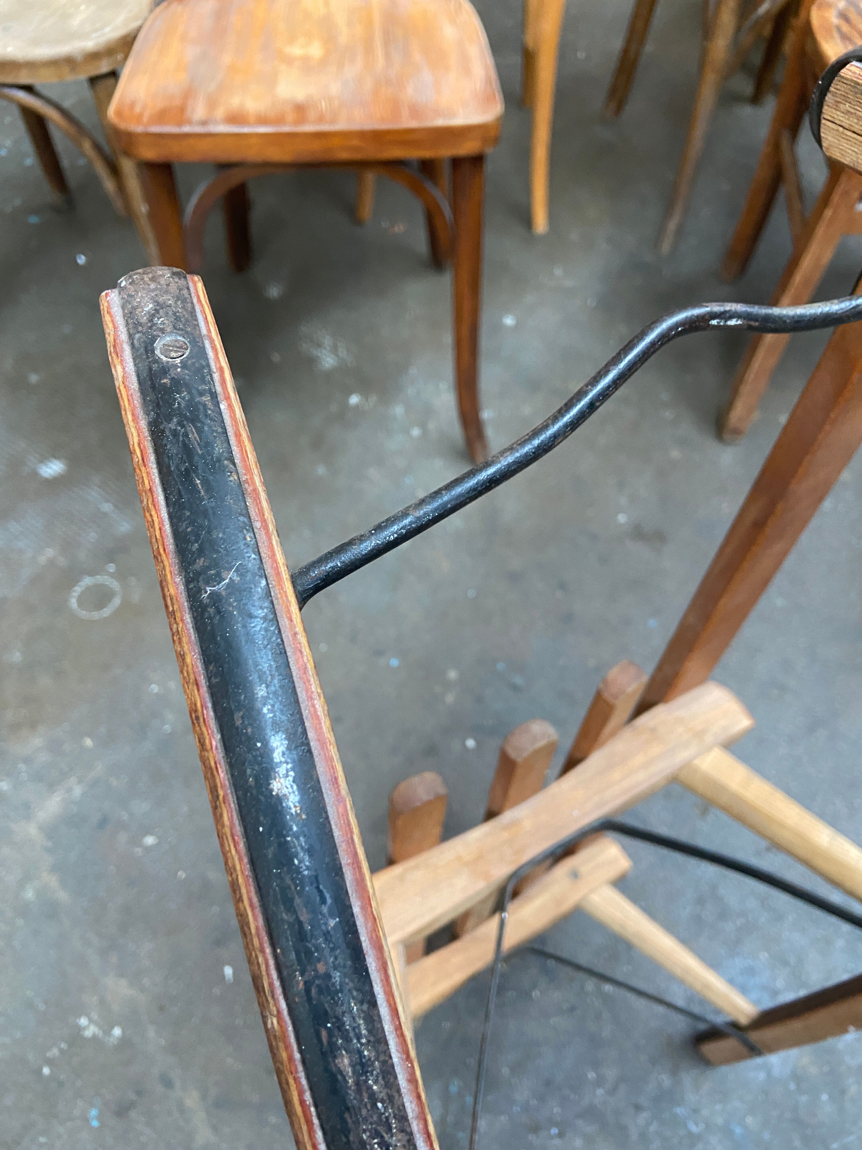 Sledding old alsace decoration noel davos 1960