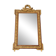 Large gold mirror in Louis XVI style with laurel crown, 121 cm.