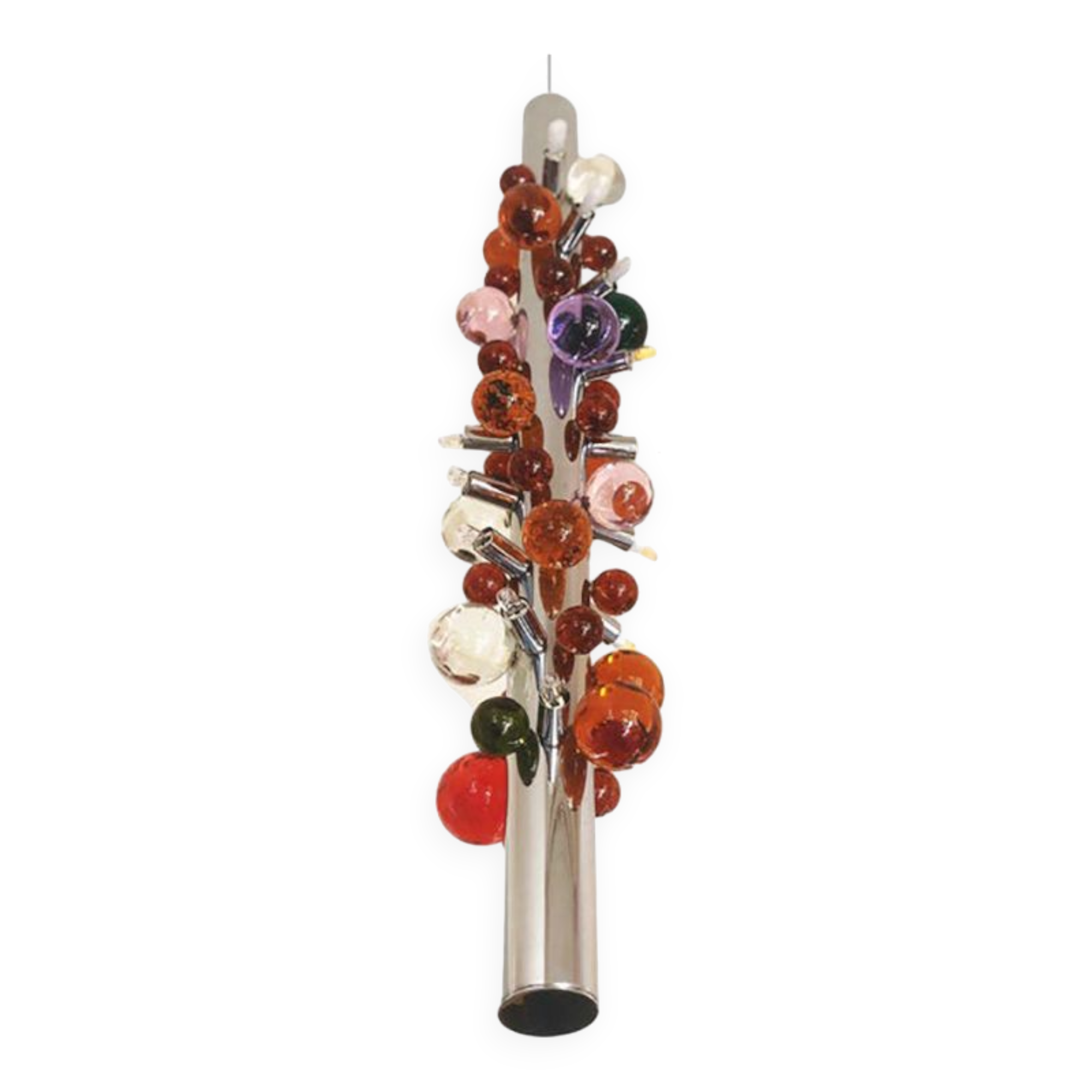 Contemporary Multicolor “Cactus” Murano Glass Sputnik Chandelier