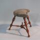 Victorian Stool, Three Legs, Upholstered Stool, Footstool, Vintage