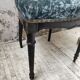 Chaise Napoléon 3 velours bleu