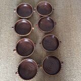 8 dishes in glazed terracotta