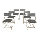 Vintage stacking dining chairs