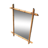 Vintage bamboo mirror 61x79cm