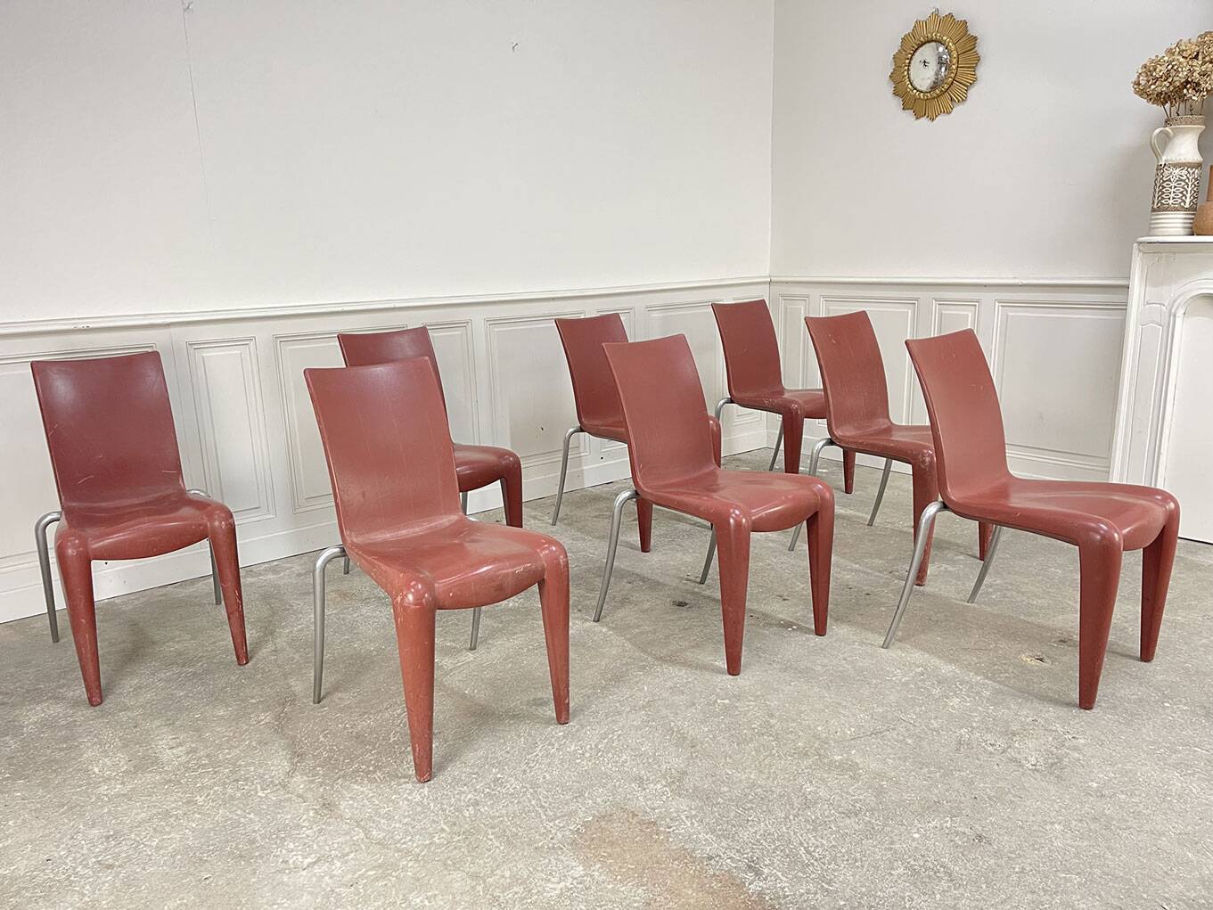 8 Starck chairs for Vitra