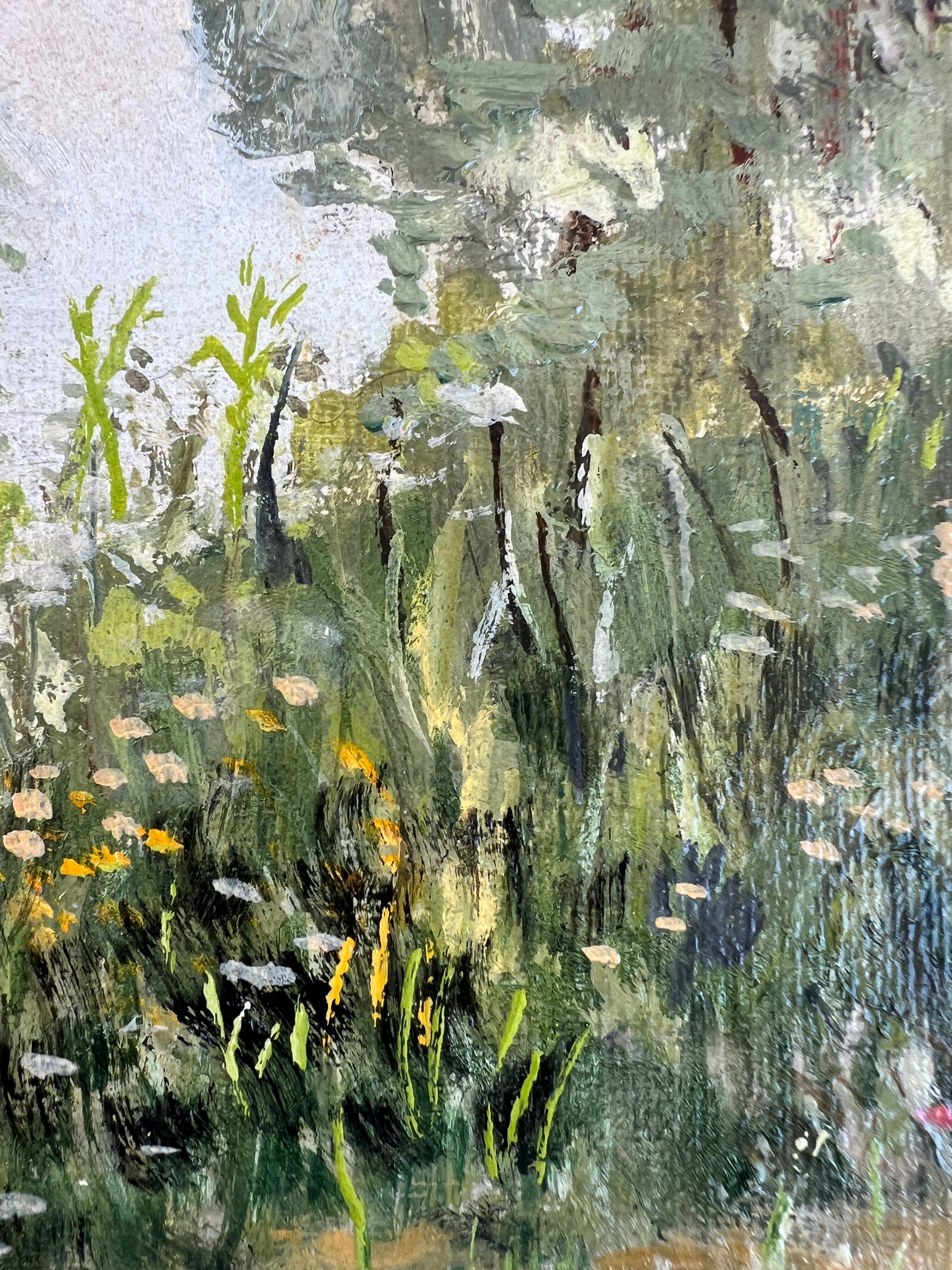 Oil painting on canvas by an artist from the Rhône.