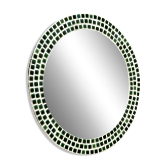 Emerald Ceramic Mirror, 1950s