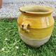 Glazed yellow terracotta jar, south-west of France.
