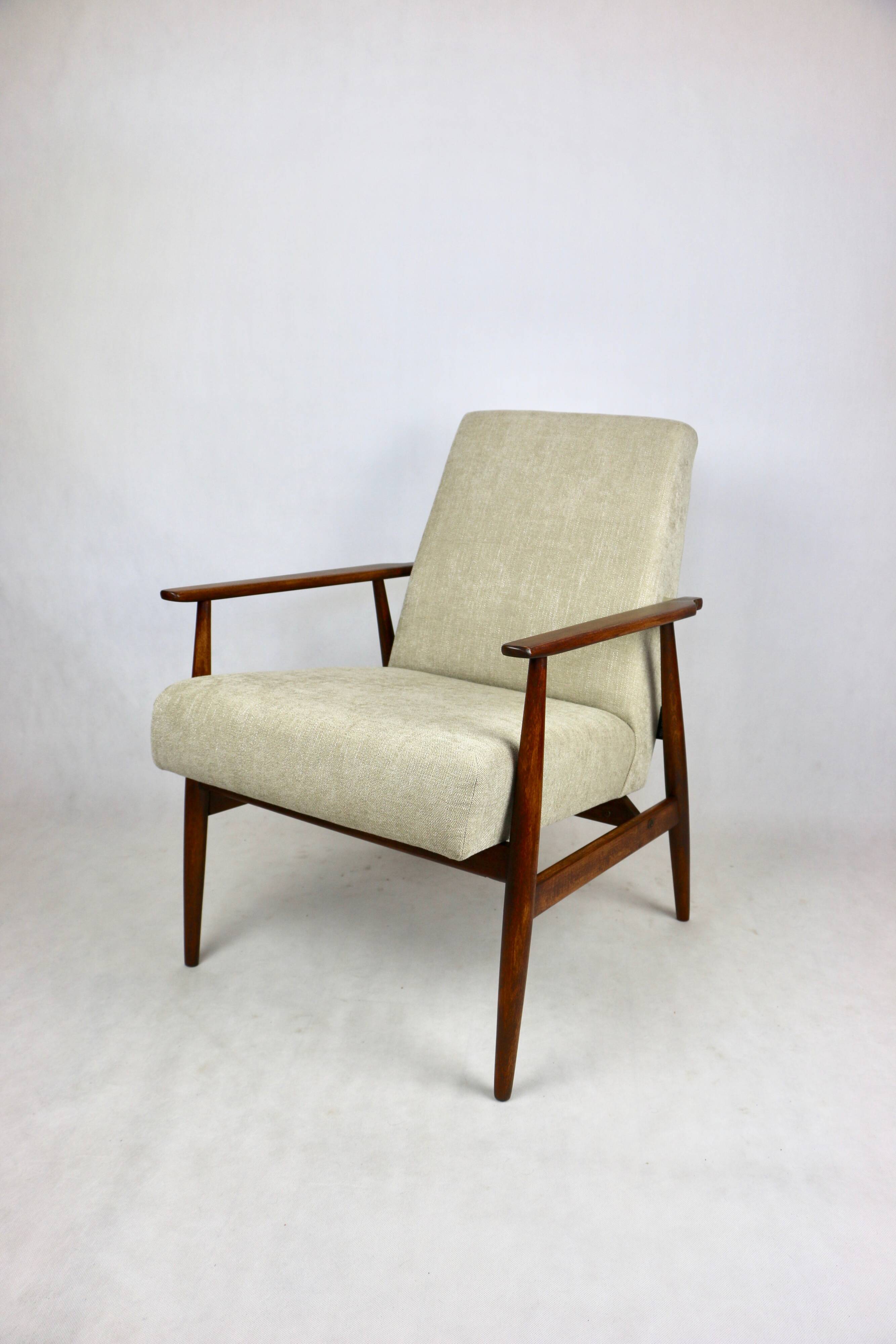 Armchair 'Lis', 1970s beige design by Henryk Lis
