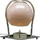 Glass and metal table lamp, Germany, 1930s