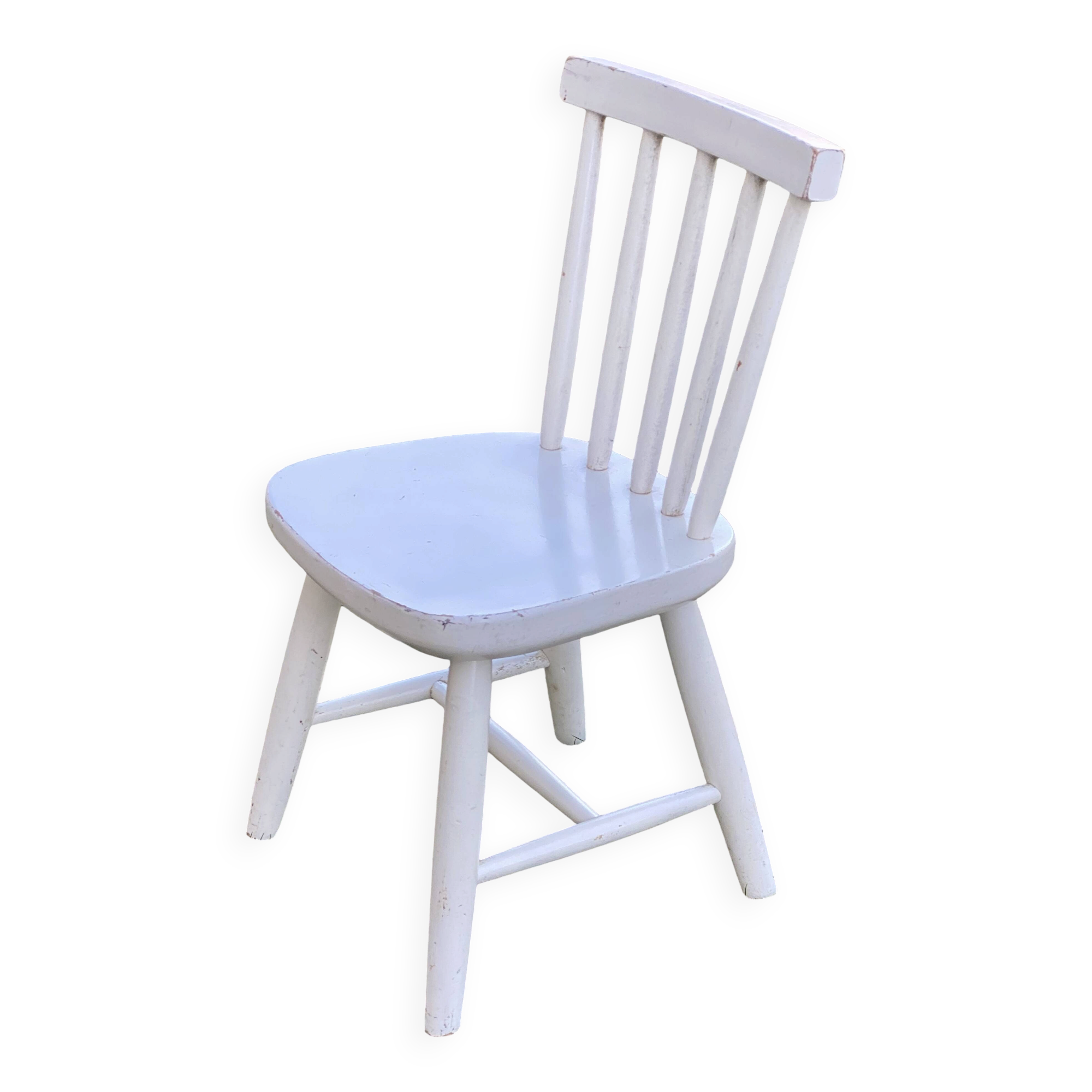 Vintage 1970s children's chair painted wood