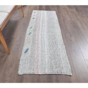 Turkish Vintage Kilim Handwoven Flatweave Wool Rug 70x195