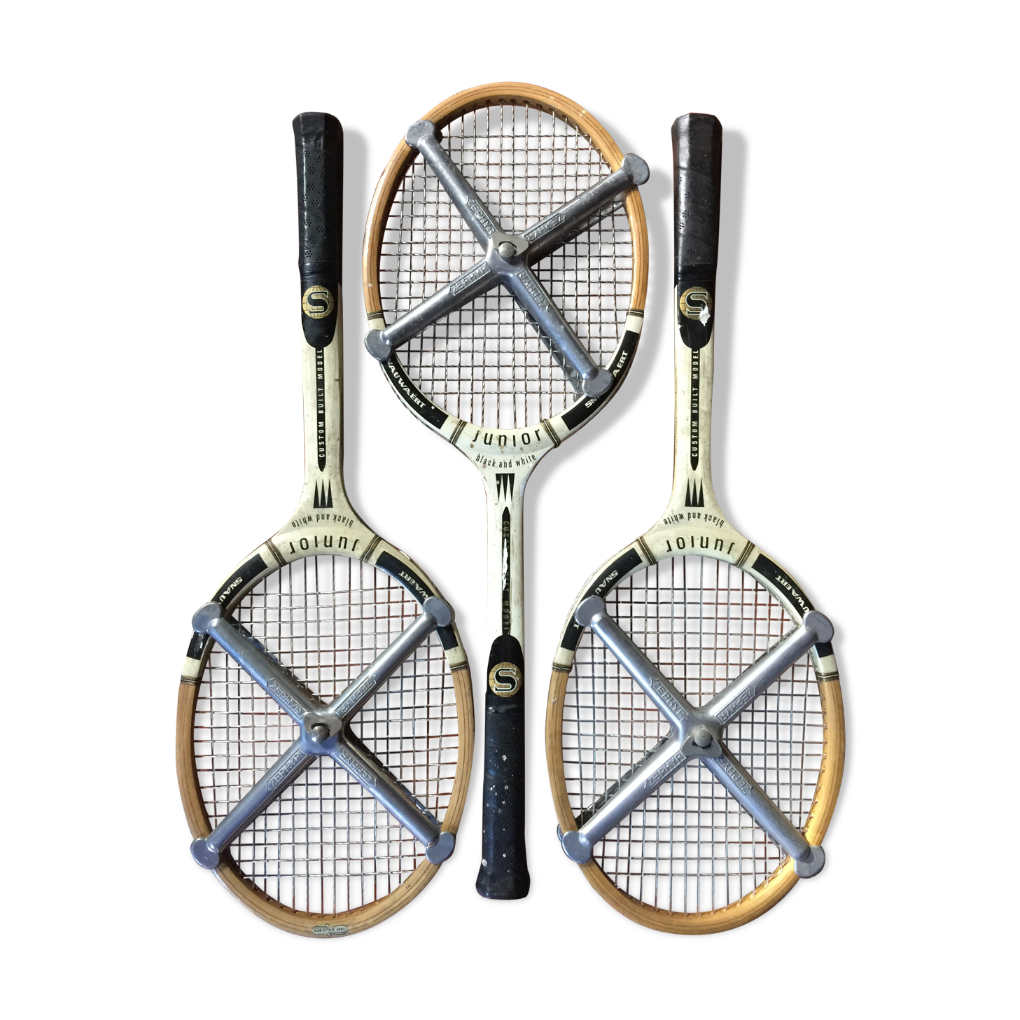 Lot of 3 vintage tennis rackets