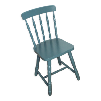 Blue western style chair