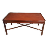 Rectangular mahogany coffee table