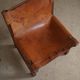 Paco Muñoz, Pair of lounge hunting armchairs, model "Riaza", leather and walnut, 1960