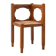Art Deco Oak Corner Chair with Cut‑Out Backrest and Rush Seat, Belgium, cir