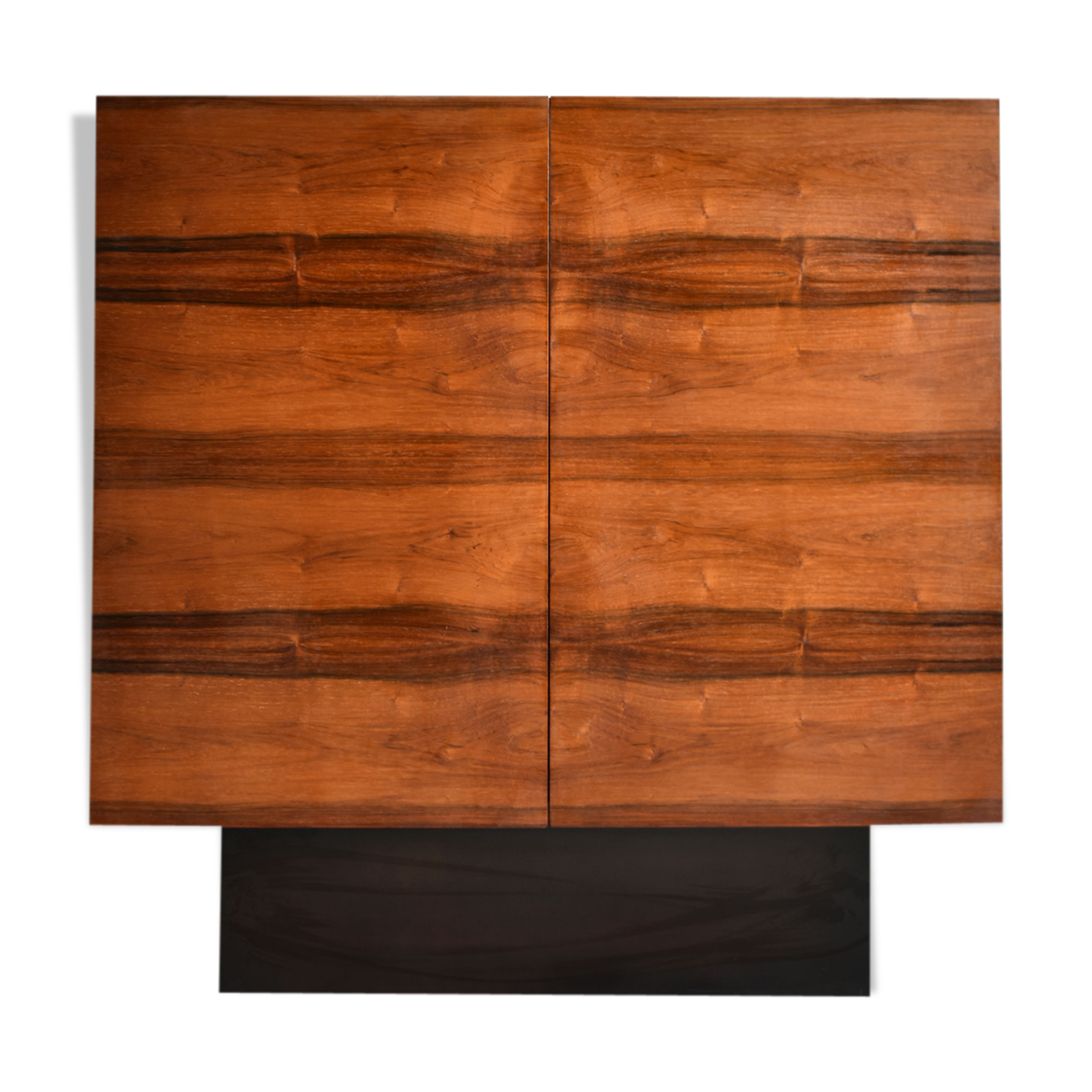 Minimalist rosewood sideboard, mid century modern, Germany 1960s 1970s