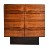 Minimalist rosewood sideboard, mid century modern, Germany 1960s 1970s