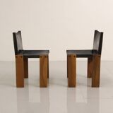 Set of 6 "Monk" Chairs by Afra & Tobia Scarpa for Molteni 70's