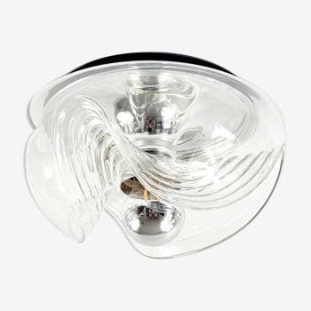 Large Ceiling Light / Flush Mount by Koch & Lowy for Peill & Putzler, Germany, 1970s