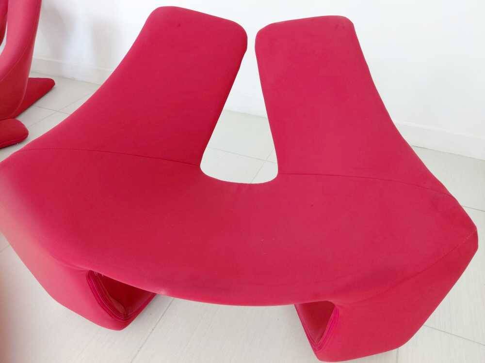 Set of 5 Zen armchairs Steiner Paris – Kwok Hoï Chan – reissue 2008