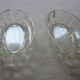 Pair of large old art deco glass ramekins