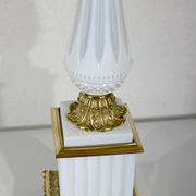 Lamp in Opline and Bronze, Louis XVI style – 1950
