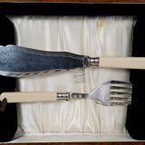 EPNS silver metal fish service, 6 people complete, good condition SB916