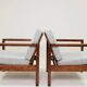 Paire de fauteuils des années 1970 moderniste design