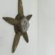 Vintage wall light in bronze and frosted glass, France, 1930.