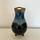 Flamed blue tripod jug