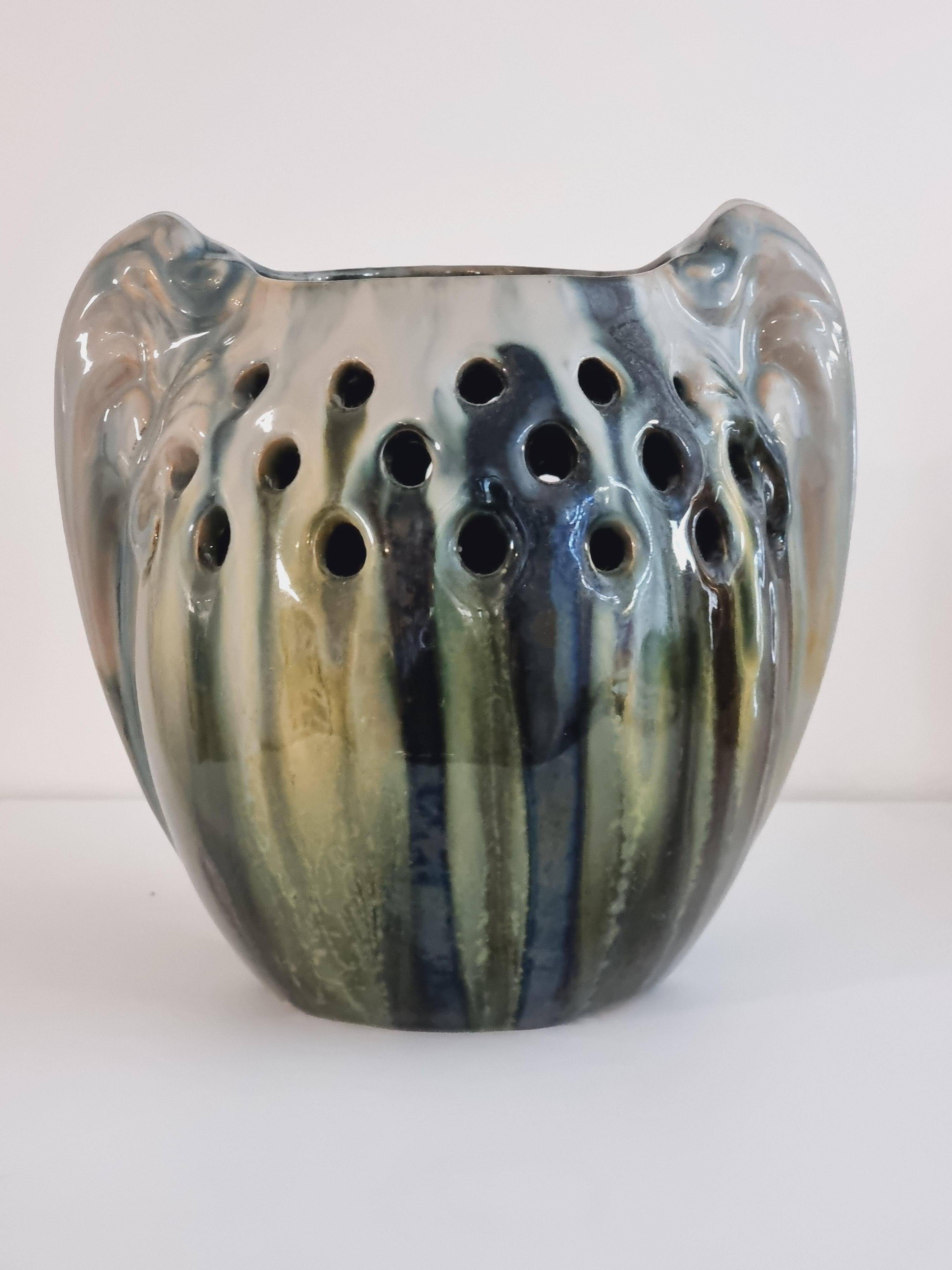 Michael Andersen & Son (MA&S) rare ceramic vase, Jugend, early 20th century, Denmark.