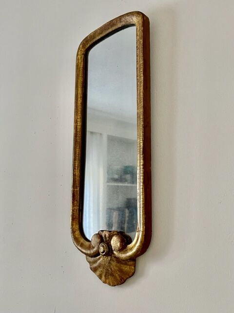 Miroir bois doré 18ème siècle 20x51cm