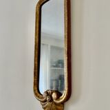 Miroir bois doré 18ème siècle 20x51cm