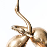 Couple of intertwined herons