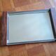 Modern tray - glass and rosewood - vintage