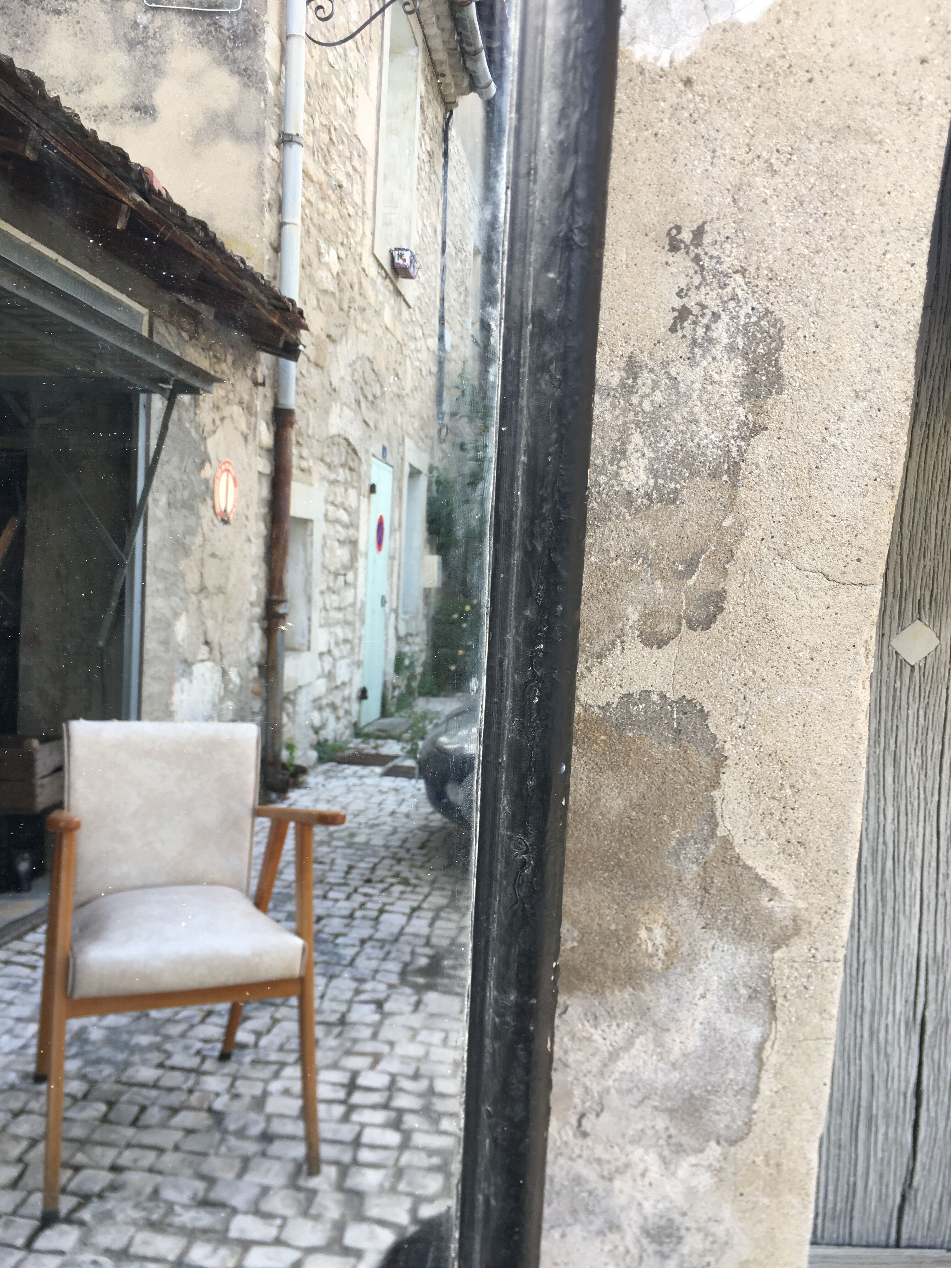 Black frame mirror - 190x96cm
