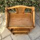 Rattan and bamboo shelf