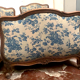 Pair of Louis XV style daybed in stained wood XX century