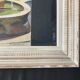 Framed oil fountain painting
