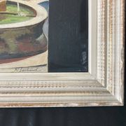 Peinture de Fontaines  à l’huile encadré