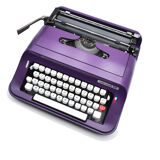 Typewriter underwood 319 deep purple revised new ribbon